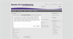 Desktop Screenshot of dereksairconditioning.co.uk